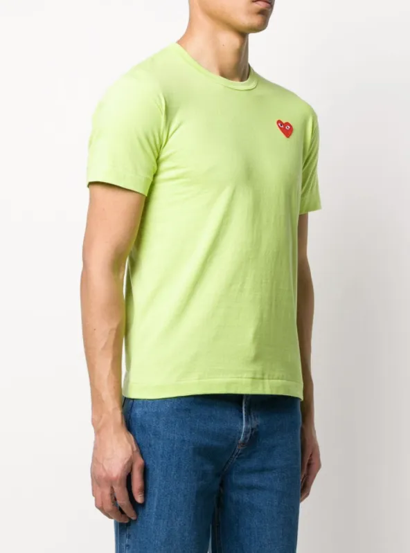 Henrik Vibskov Boutique Mens Short Sleeve Tee Red Heart 8211 Green Men Tops