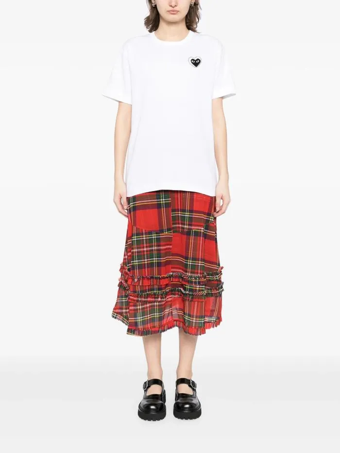 Henrik Vibskov Boutique Metalstone Black Heart TShirt 8211 White Men Tops