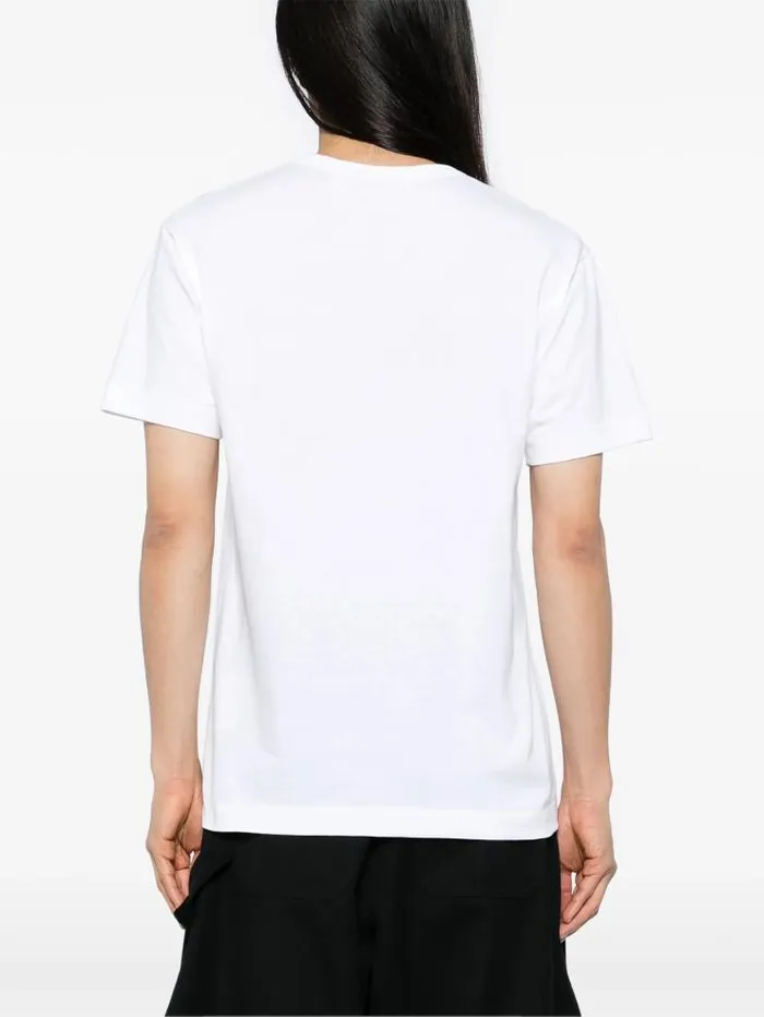 Henrik Vibskov Boutique Metalstone Black Heart TShirt 8211 White Men Tops