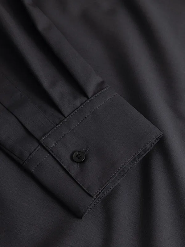 Henrik Vibskov Boutique Parker Wool Shirt 8211 Charcoal Men Shirts