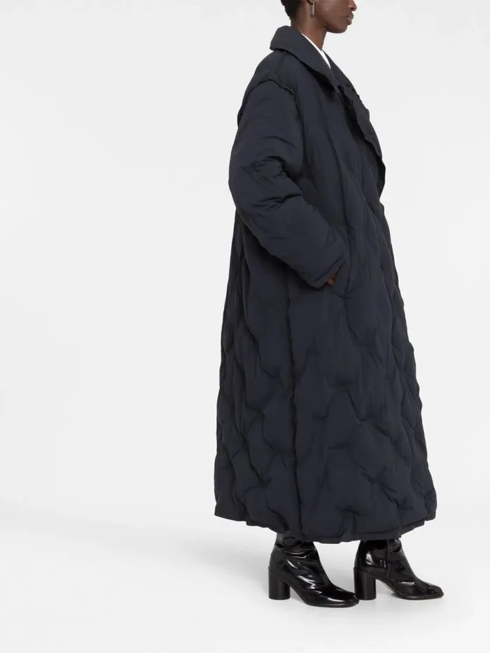 Henrik Vibskov Boutique Quilted Coat 8211 Black Women Jackets and Coats