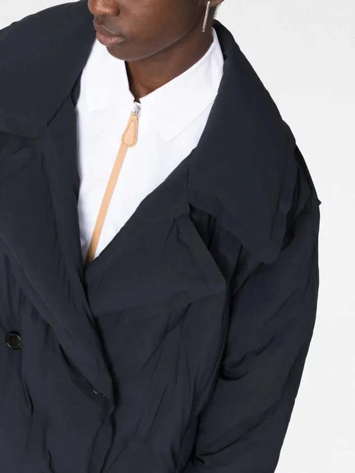 Henrik Vibskov Boutique Quilted Coat 8211 Black Women Jackets and Coats