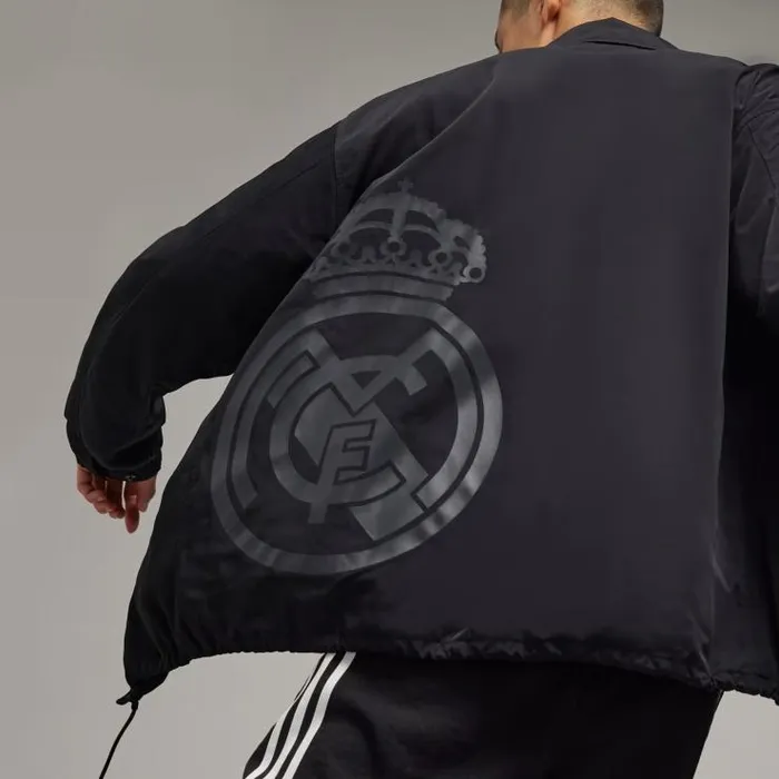 Henrik Vibskov Boutique Real Madrid Coach Jacket 8211 Black Men Jackets and Coats