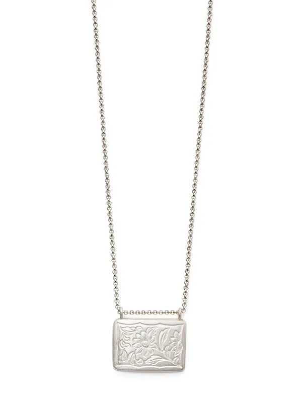 Henrik Vibskov Boutique Royal Garden Tag Necklace 8211 Silver Men Necklaces