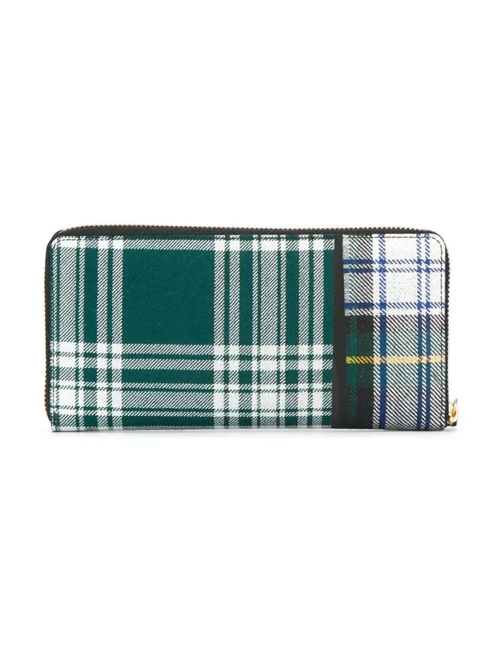 Henrik Vibskov Boutique SA0110TP Wallet Tartan Patchwork 8211 Green Men Wallets