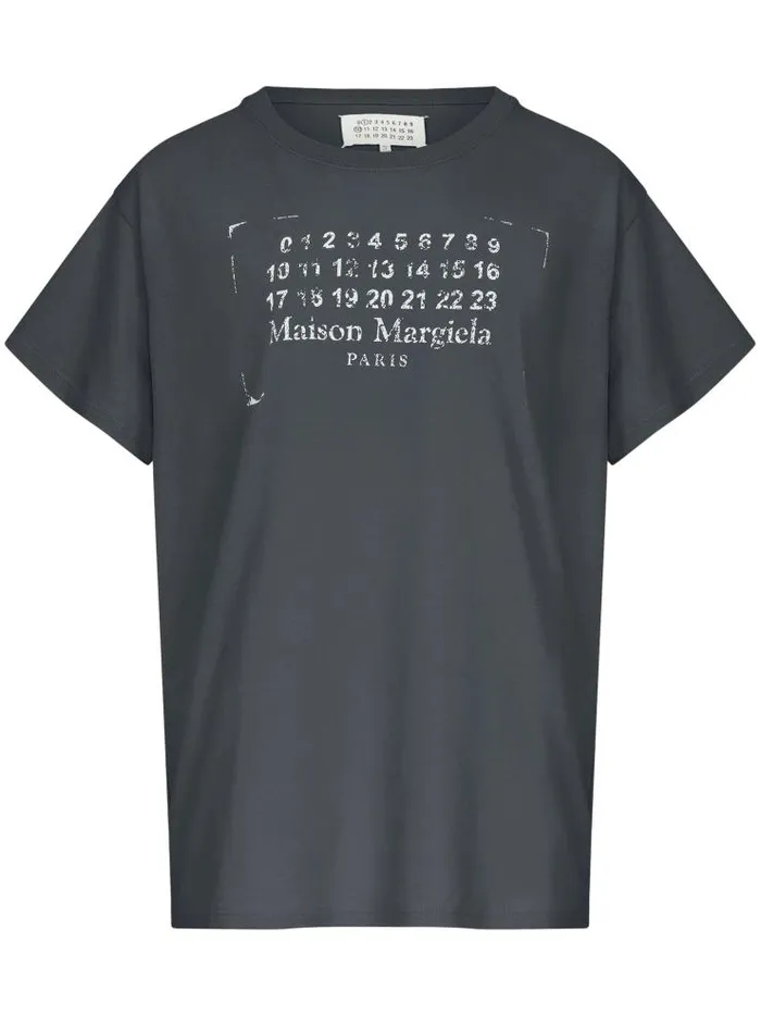 Henrik Vibskov Boutique SS25 AVP MM Numbers TShirt 8211 Black Women Tops