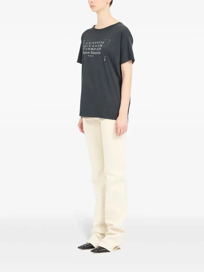 Henrik Vibskov Boutique SS25 AVP MM Numbers TShirt 8211 Black Women Tops