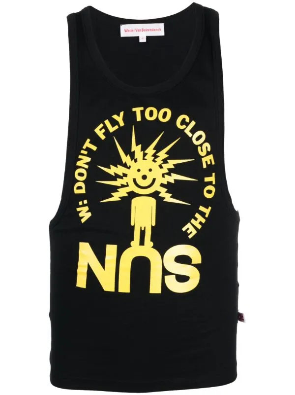 Henrik Vibskov Boutique Sun Singlet 8211 Black Men Tops