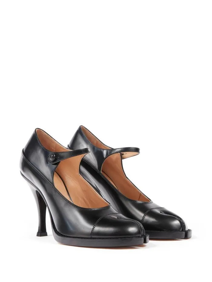 Henrik Vibskov Boutique Tabi Heels 8211 Patent Black Women Shoes