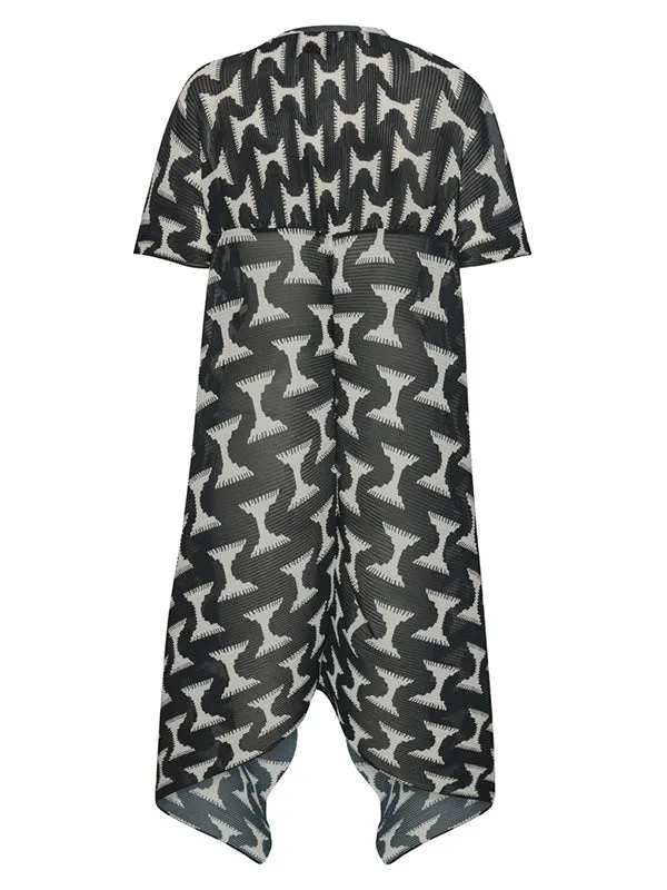 Henrik Vibskov Boutique Thumb Plisse Dress 8211 Black White Jazzhands Women Tops
