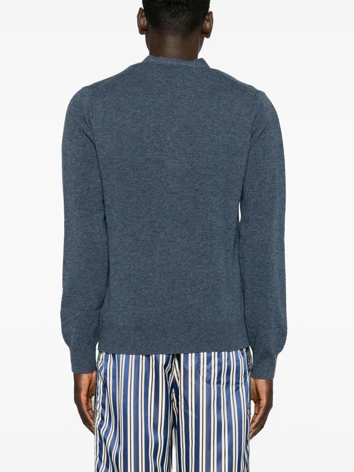 Henrik Vibskov Boutique Unisex Knit Cardigan 8211 Navy Men Knitwear