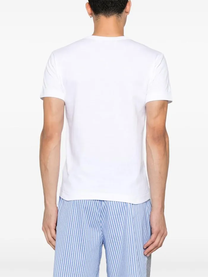 Henrik Vibskov Boutique Unisex Short Sleeve TShirt Black Heart 8211 White Men Tops