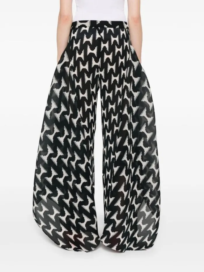 Henrik Vibskov Boutique Wrist Plisse Pants 8211 Black White Jazzhands Women Pants