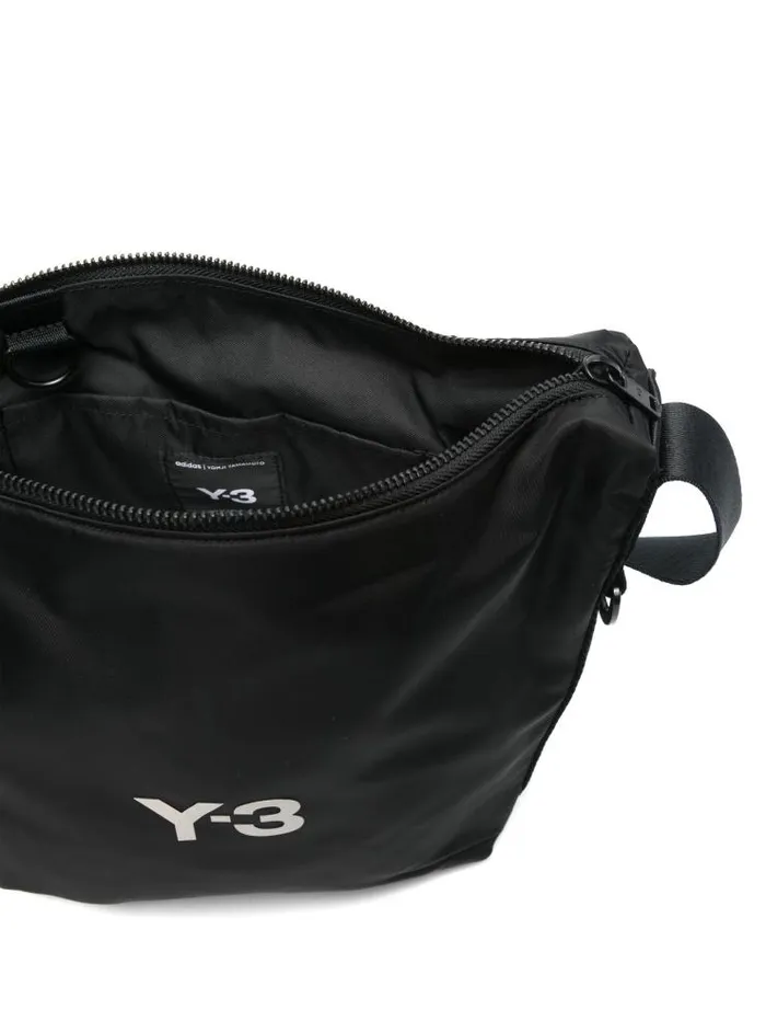 Henrik Vibskov Boutique Y3 Nylon Crossbody Bag 8211 Black Men Satchel and Cross Body