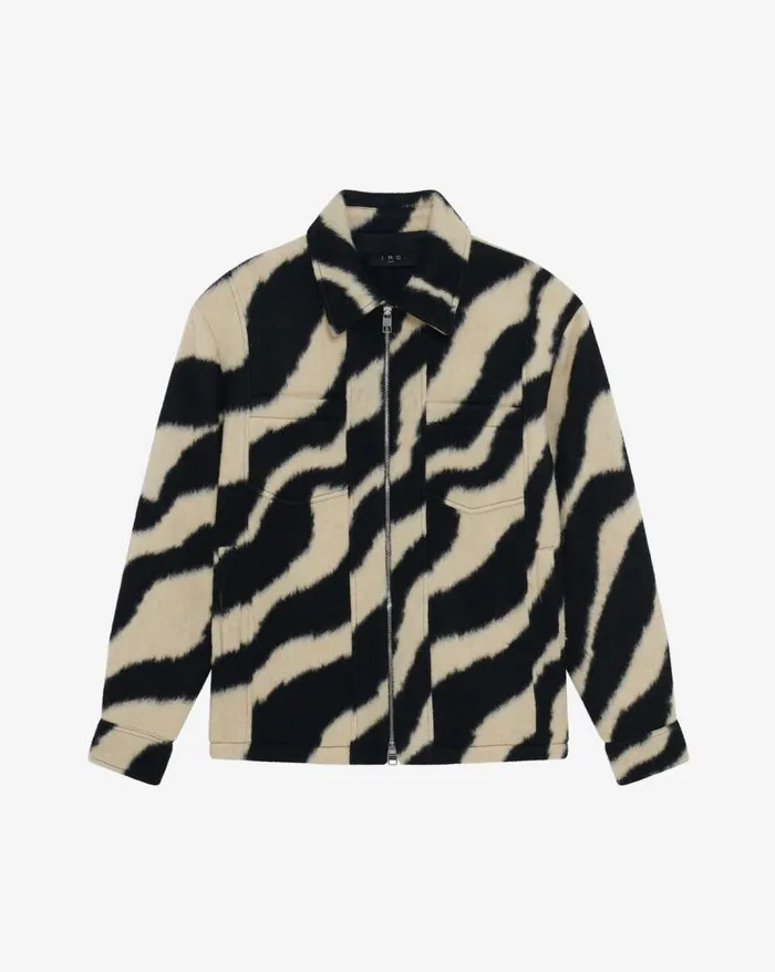 Jackets and Coats Men IRO KHLEEF ZEBRAPATTERNED OVERSHIRT