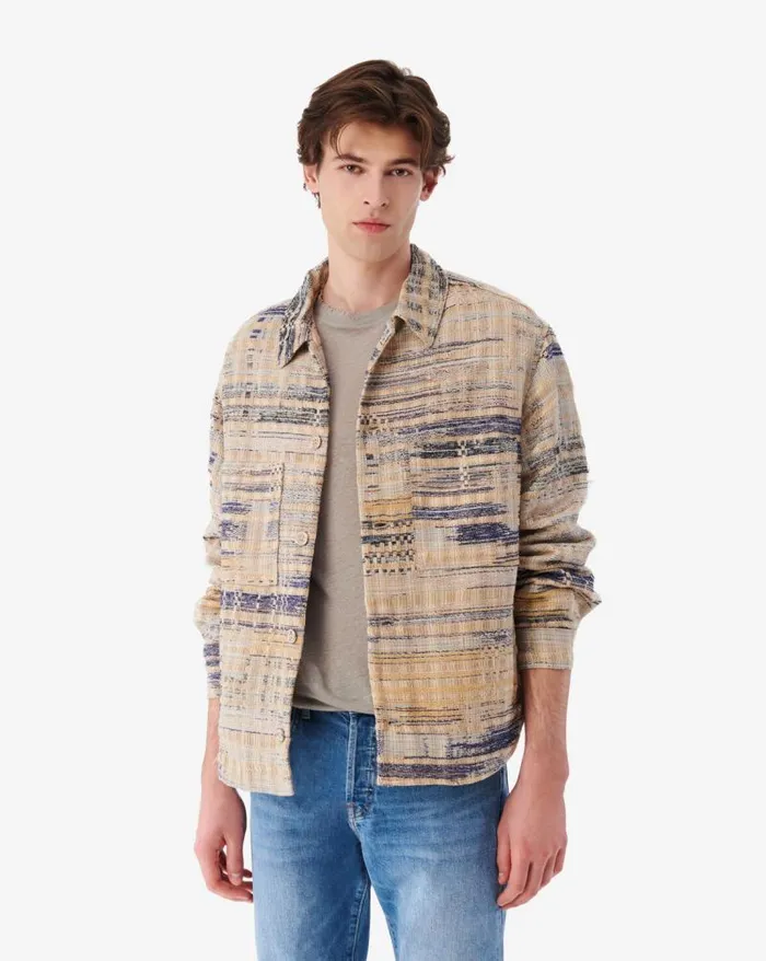 Jackets and Coats Men IRO OLIVER TWEED OVERSHIRT
