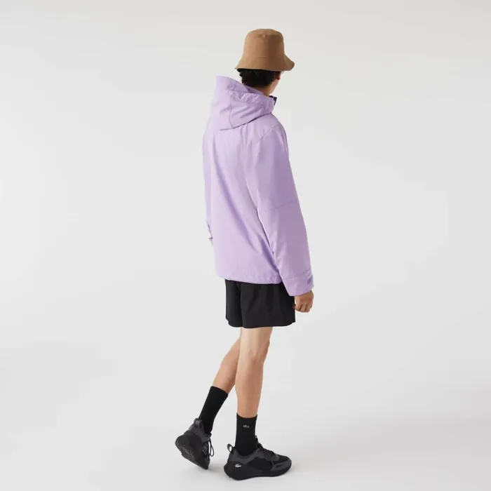 Jackets and Coats Men Lacoste Men039s WaterRepellent Parka Purple Gfu