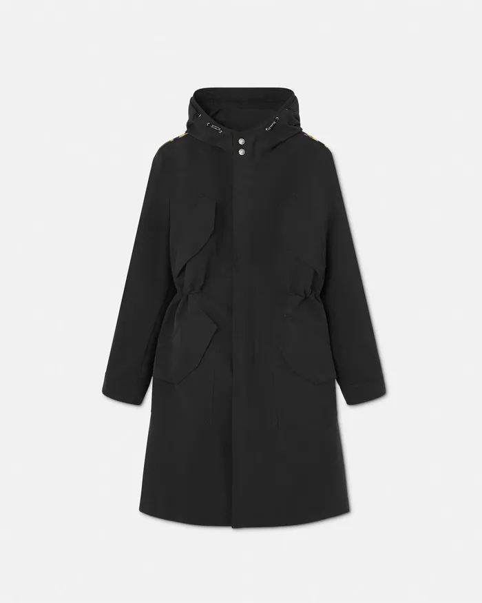 Jackets and Coats Men Versace La Coupe Des Dieux Trench Coat Black