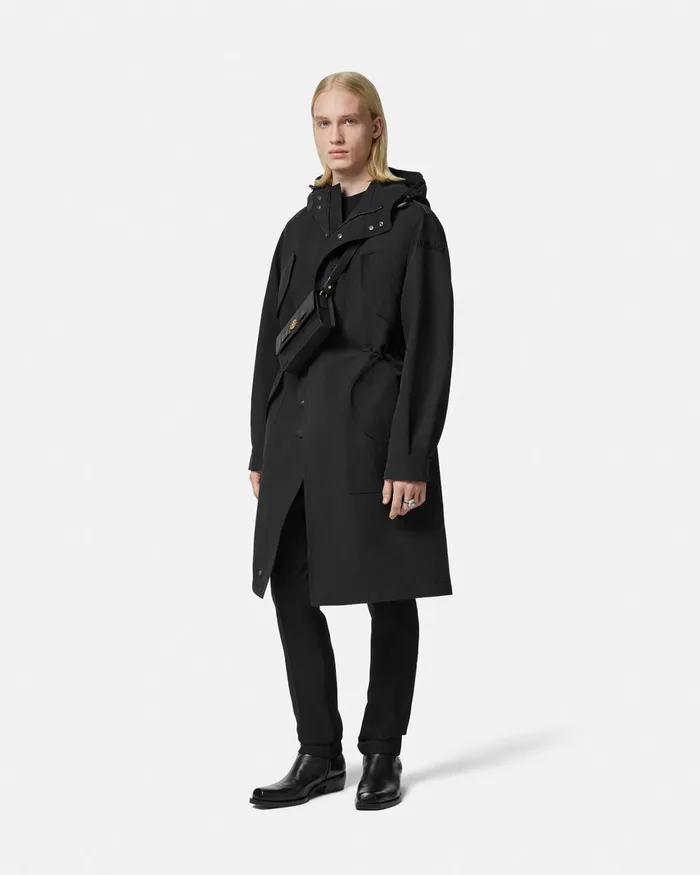 Jackets and Coats Men Versace La Coupe Des Dieux Trench Coat Black