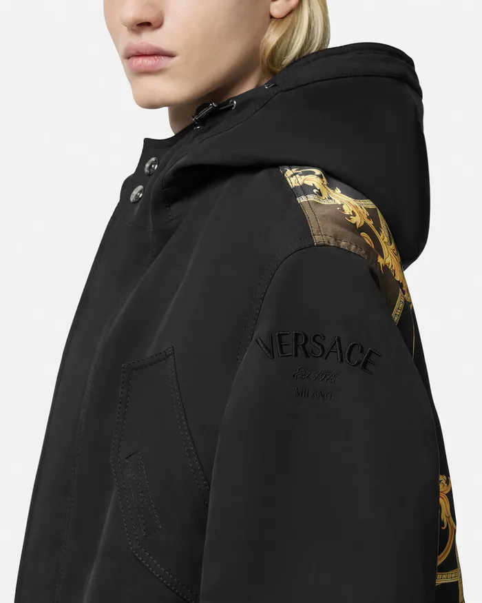 Jackets and Coats Men Versace La Coupe Des Dieux Trench Coat Black