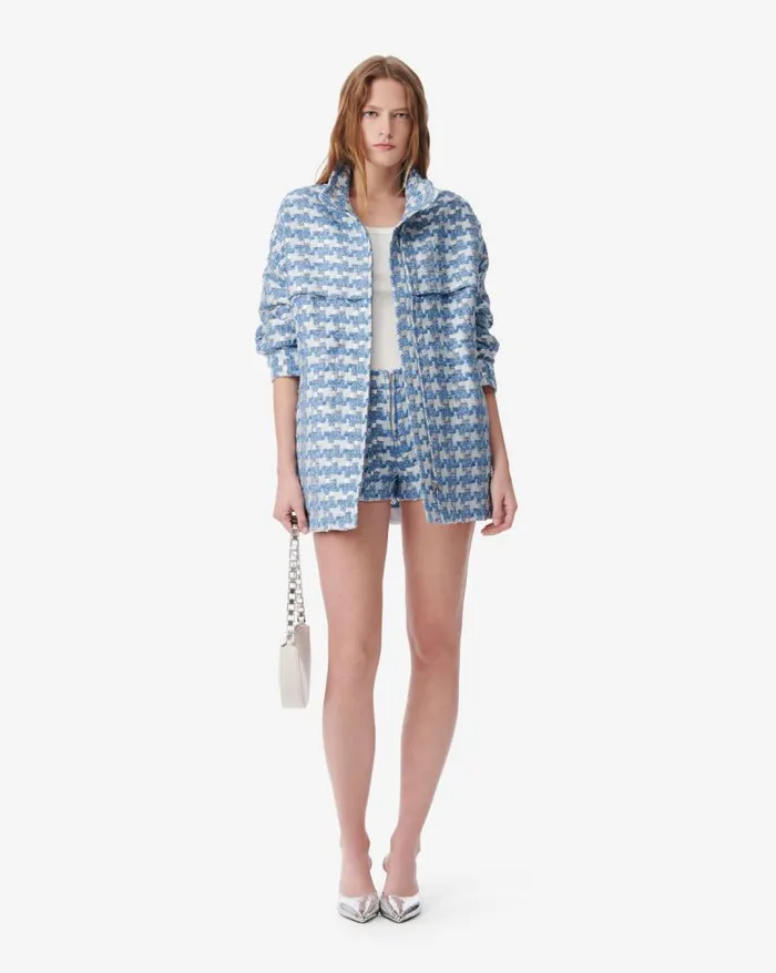 Jackets and Coats Women IRO TINAT LONG LUREX TWEED JACKET