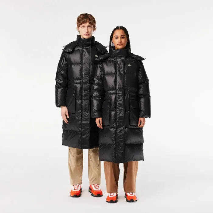 Jackets and Coats Women Lacoste Women039s Long Oversized Adjustable Waist Down Jacket Black 031 Jackets and Coats Women Lacoste Women039s Long Oversized Adjustable Waist Down Jacket Black 031