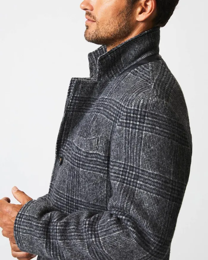 Jackets and Outerwear Men Billy Reid Astor Coat Charcoal