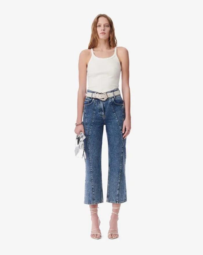 Jeans Women IRO HANIFI CROPPED CUTOUT JEANS