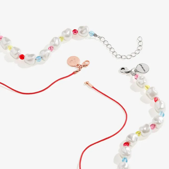 Jewelry Sets Women Alex And Ani Life Is Sweet Cherry Layered Necklace Set Shiny Rose Gold