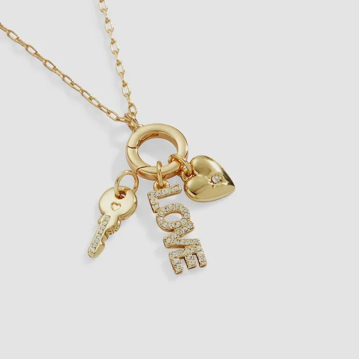 Jewelry Sets Women Alex And Ani Love Mix Match Charm Necklace Gold