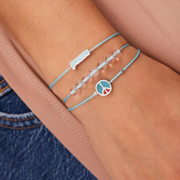 Jewelry Sets Women Alex And Ani Peace Cord Bracelets Set Of 3 Shiny Silver