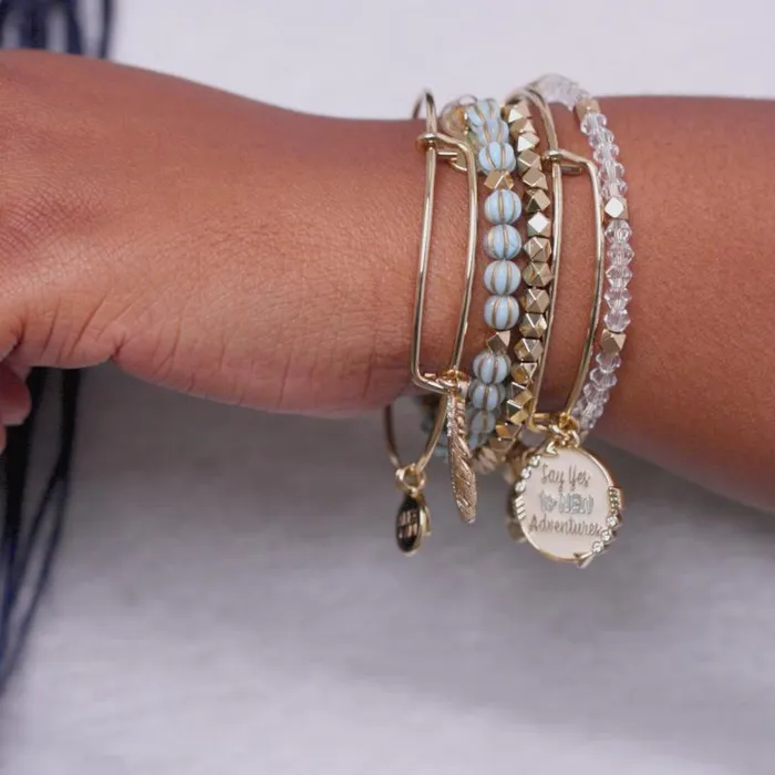 Jewelry Sets Women Alex And Ani Say Yes To New Adventures Bangle Set Of 5 Gold