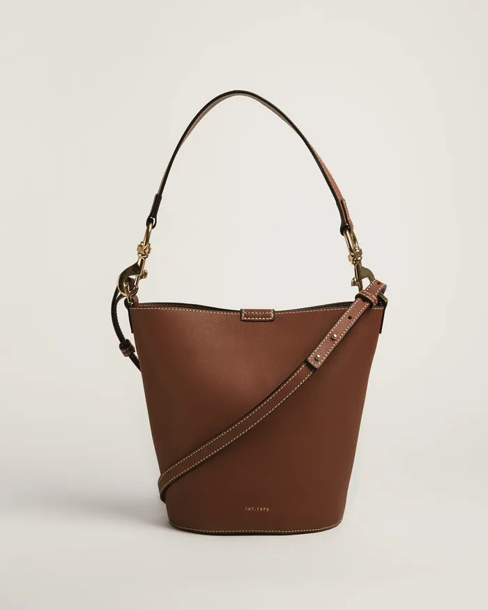 Jigsaw Bags and Clutches Women Kenton Bucket Bag Veg Leather Brown