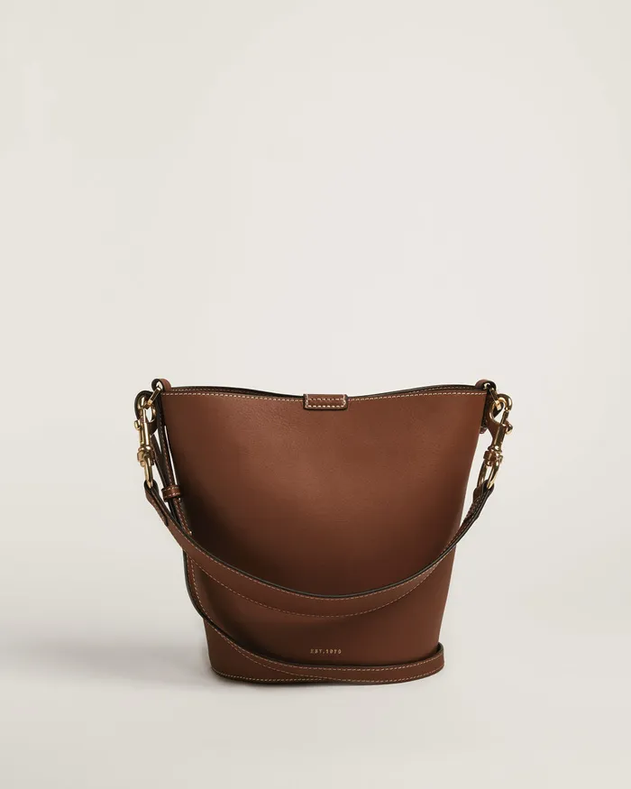 Jigsaw Bags and Clutches Women Kenton Bucket Bag Veg Leather Brown