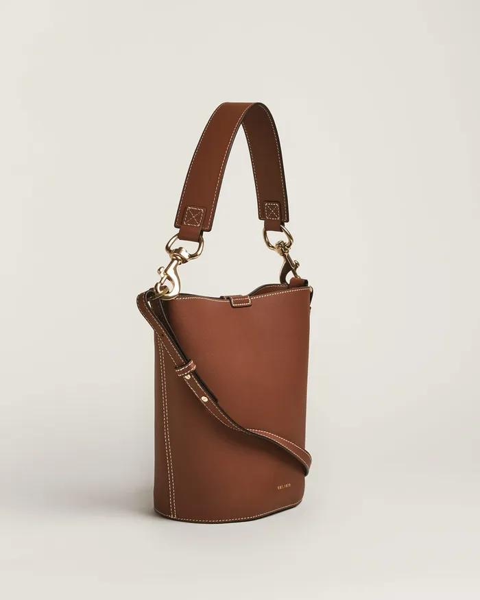 Jigsaw Bags and Clutches Women Kenton Bucket Bag Veg Leather Brown