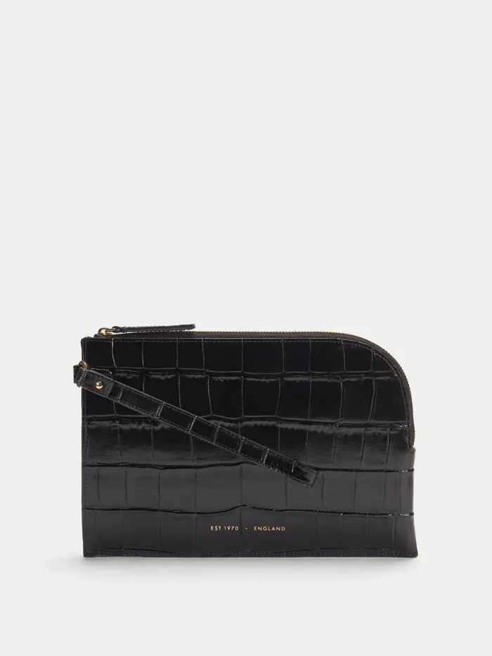Jigsaw Bags and Clutches Women Sophia Rounded Pouch Black