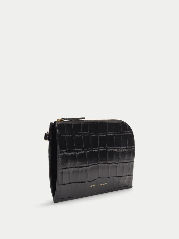 Jigsaw Bags and Clutches Women Sophia Rounded Pouch Black