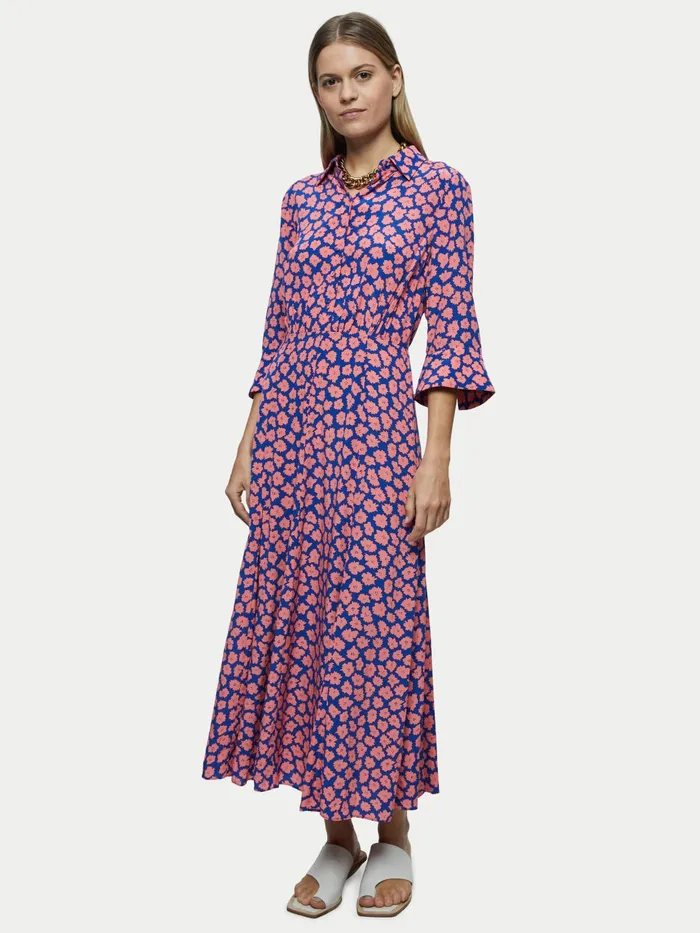 Jigsaw Dresses and Jumpsuits Women Cloud Floral Shirt Dress Blue