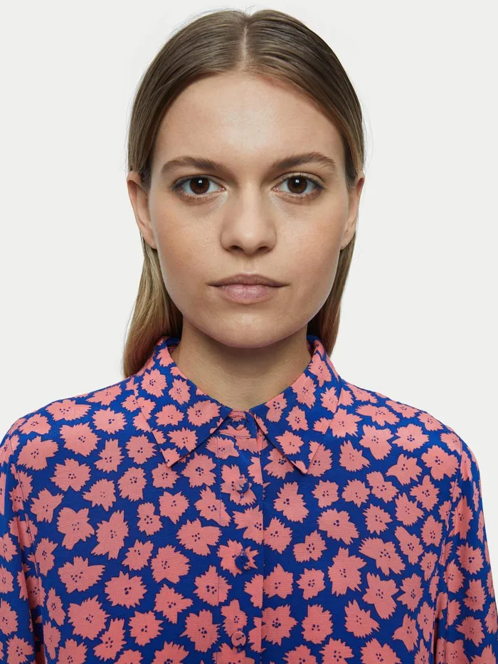 Jigsaw Dresses and Jumpsuits Women Cloud Floral Shirt Dress Blue