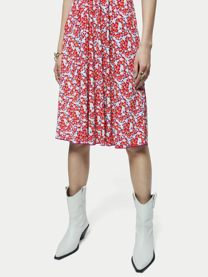 Jigsaw Dresses and Jumpsuits Women Hydrangea V Neck Jersey Dress Multi
