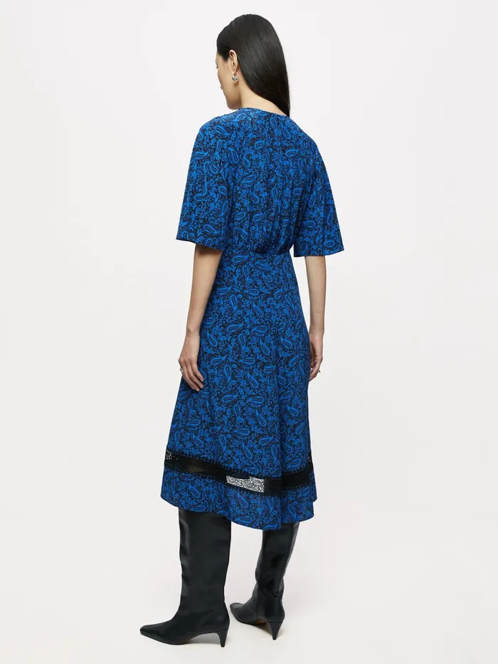 Jigsaw Dresses and Jumpsuits Women Klein Paisley Lace Dress Blue