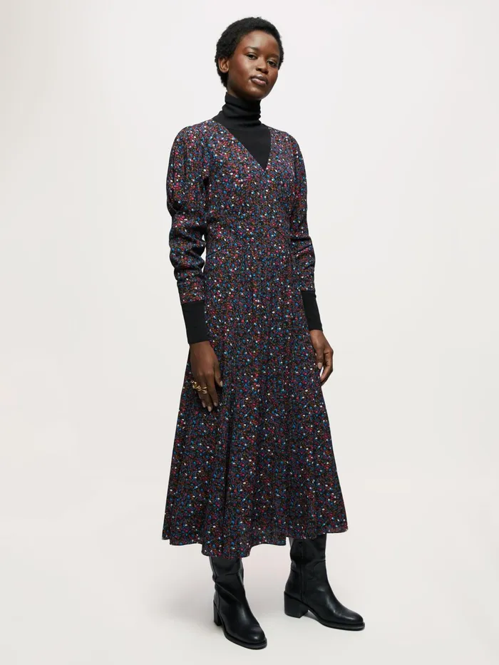 Jigsaw Dresses and Jumpsuits Women Modern Ditsy Midi Tea Dress Multi