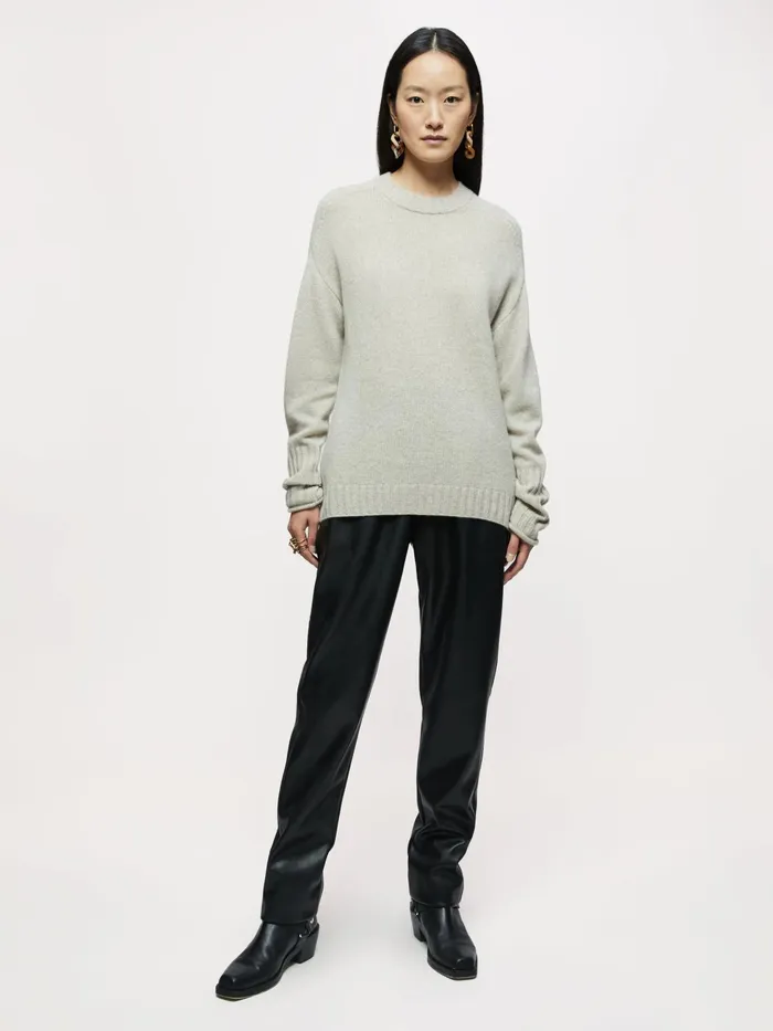Jigsaw Knitwear and Cashmere Women Cashmere Boyfriend Jumper Cream