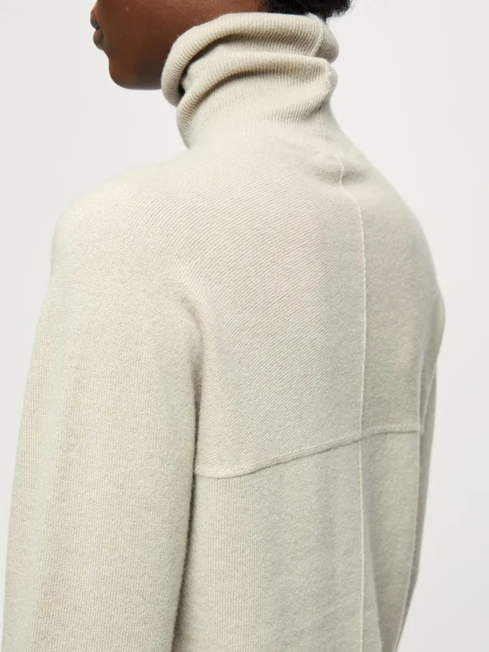 Jigsaw Knitwear and Cashmere Women Cashmere Forever Polo Jumper Cream