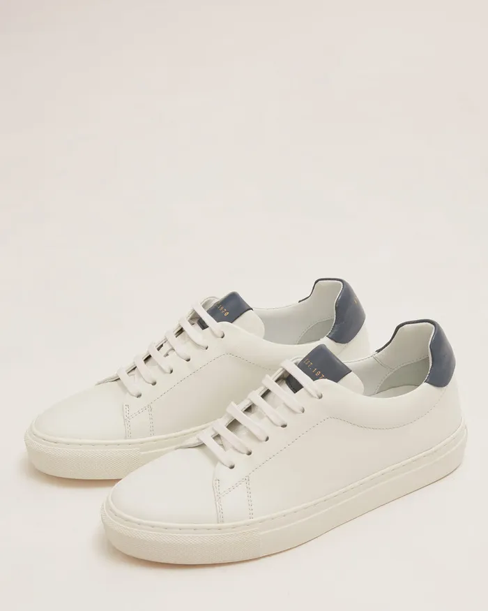 Jigsaw Shoes and Sandals Women Miah Lace Up Leather Trainer White