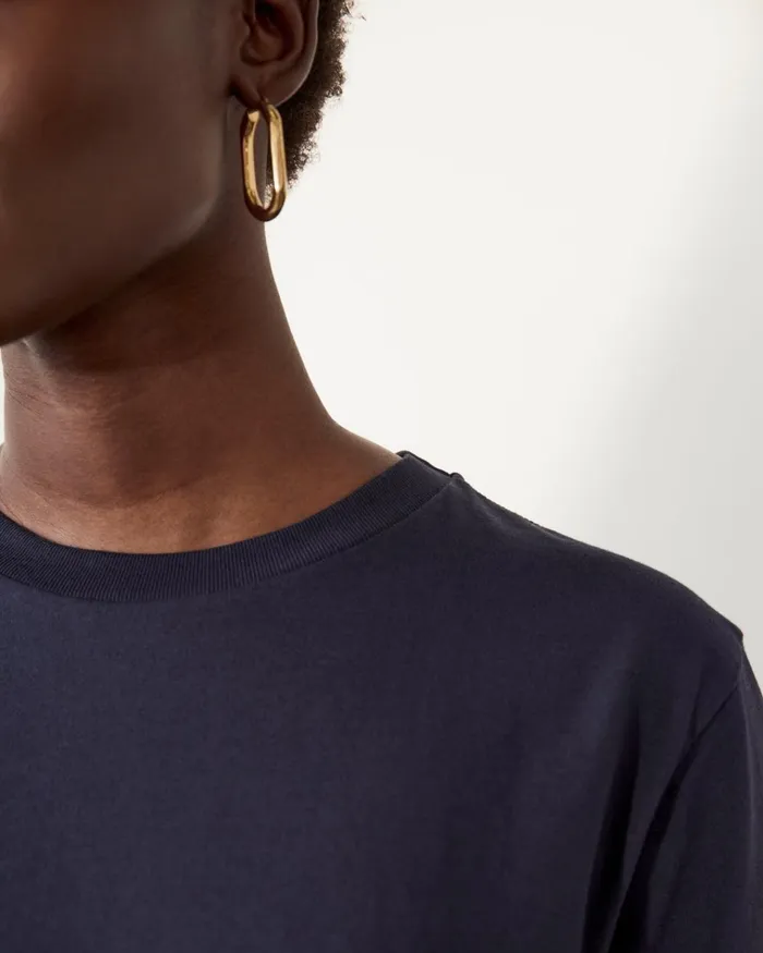 Jigsaw Tshirts Women Hove Cotton Boyfriend Tee Blue