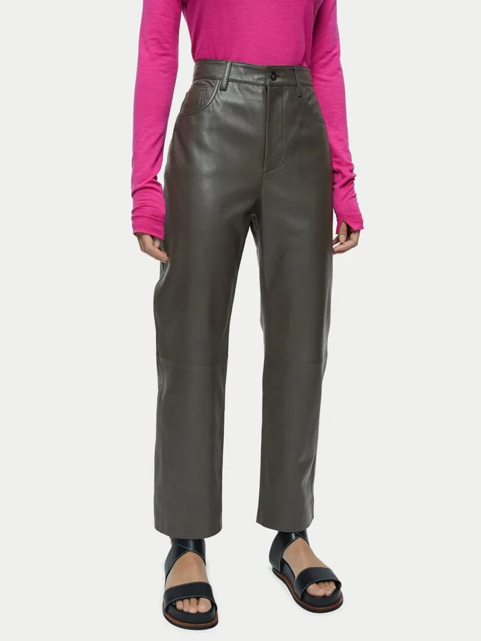 Jigsaw Trousers Women Delmont Leather Trouser Brown