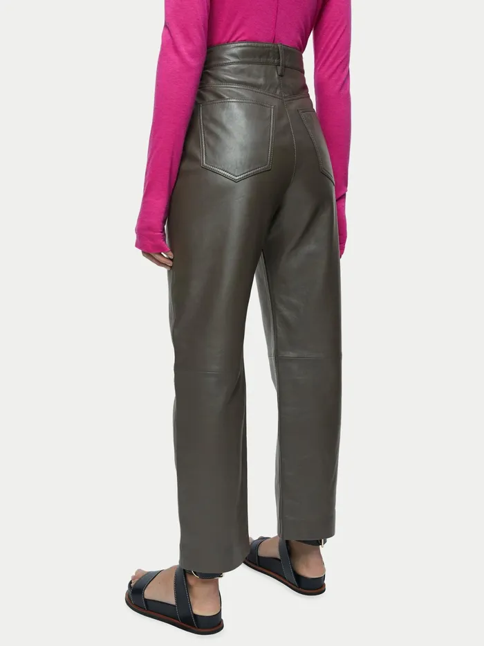 Jigsaw Trousers Women Delmont Leather Trouser Brown
