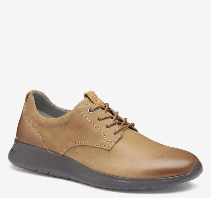 Johnston and Murphy Amherst Plain Toe Tan Oiled Full Grain Men Sneakers