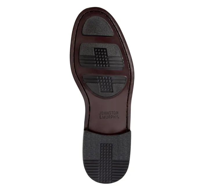 Johnston and Murphy Aragon II Kiltie Tassel Black Smoothantique Mahogany Waxed Men SlipOns